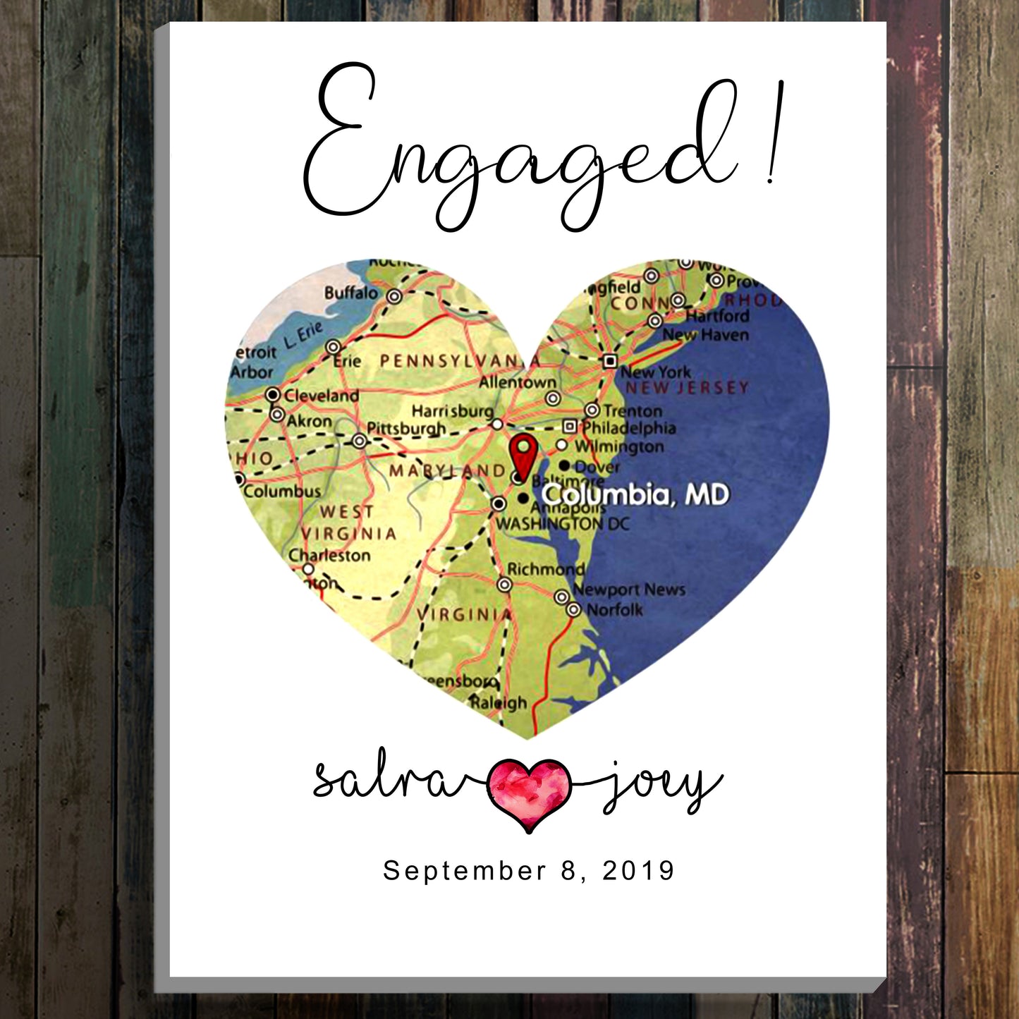 Personalized Anniversary Gift for Couple