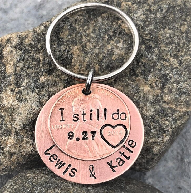 "I STILL Do" Penny Keychain || Best Christmas Day Gift