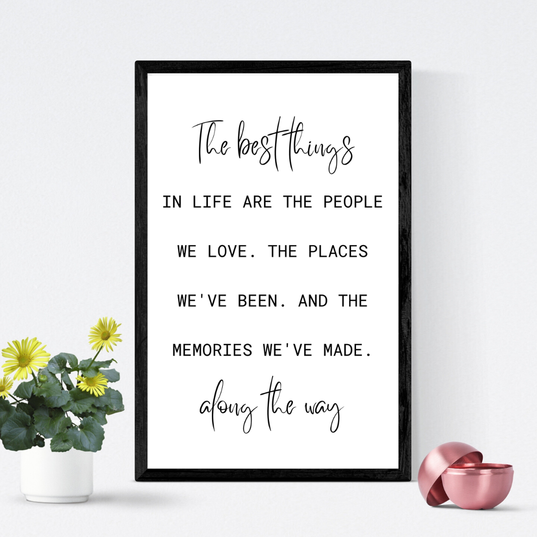 Home is not a place it's a feeling | Custom Quote Wall Art