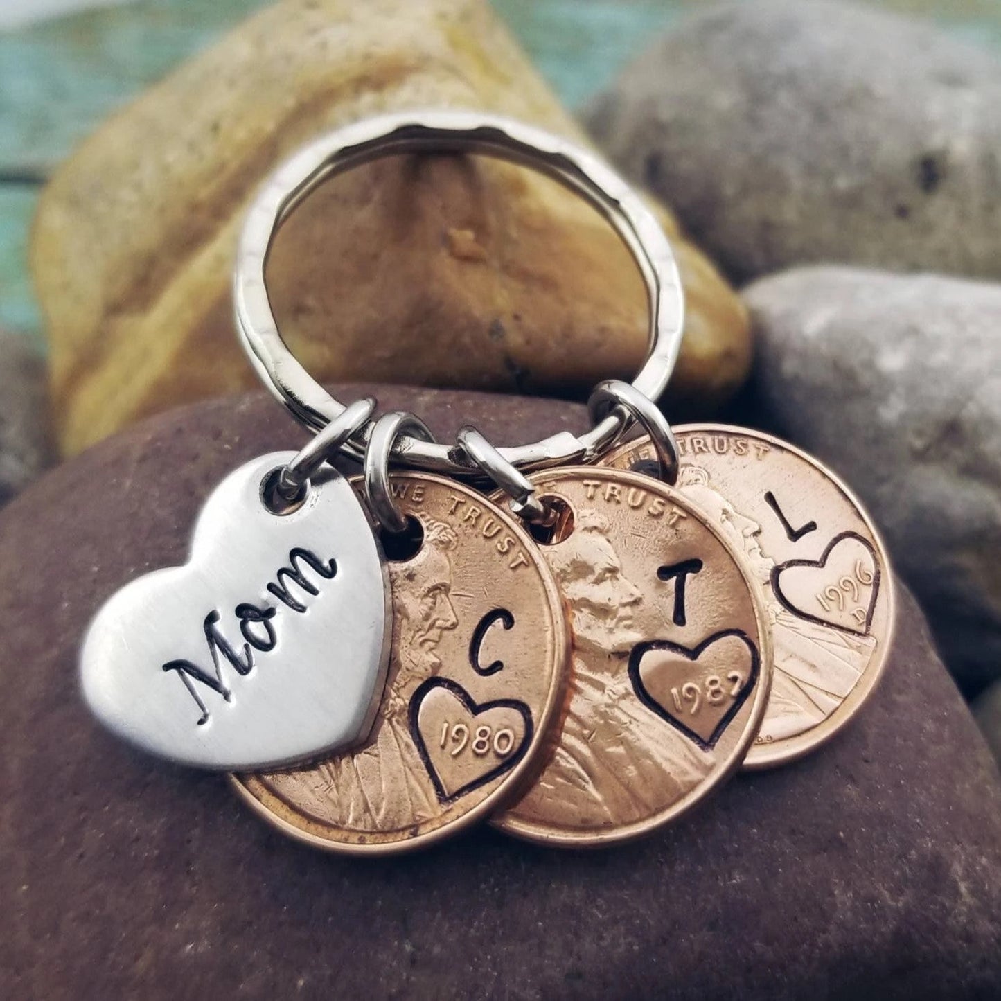 Personalized Penny keychain for Mom, Grandma etc.|| Best Mother's Day Gift Ever