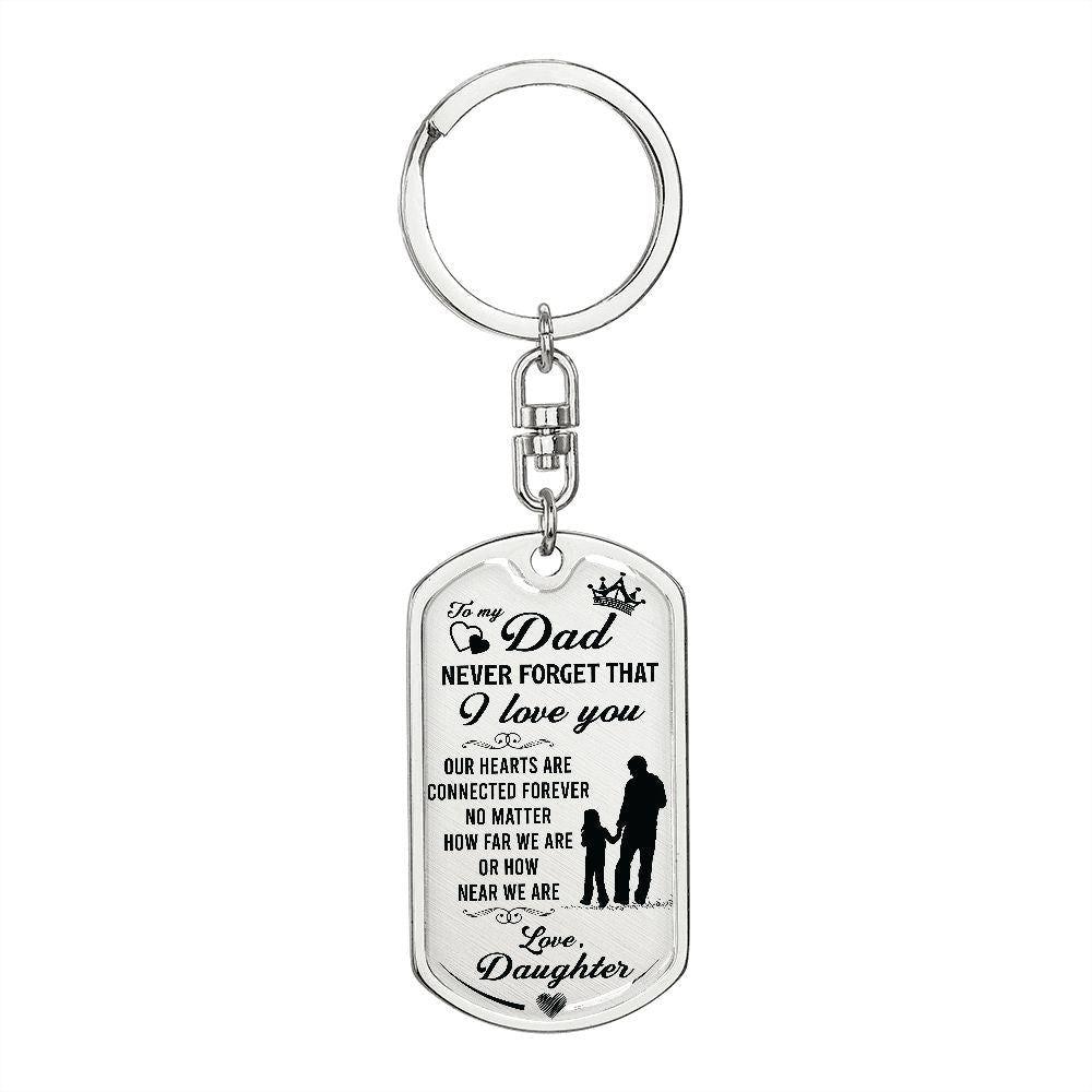 DAD Keychain || Gift For DAD from Daughter || Christmas Git ||