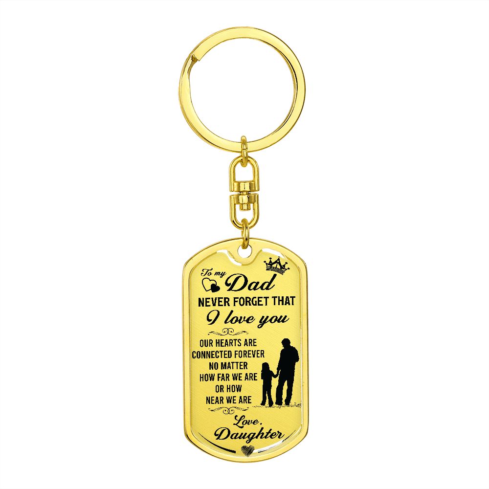 DAD Keychain || Gift For DAD from Daughter || Christmas Git ||