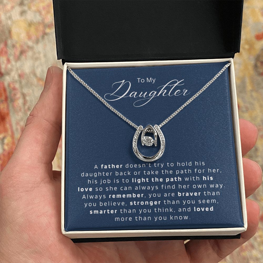 Gift For Daughter from Dad || Daughter Father Necklace || Christmas Gift