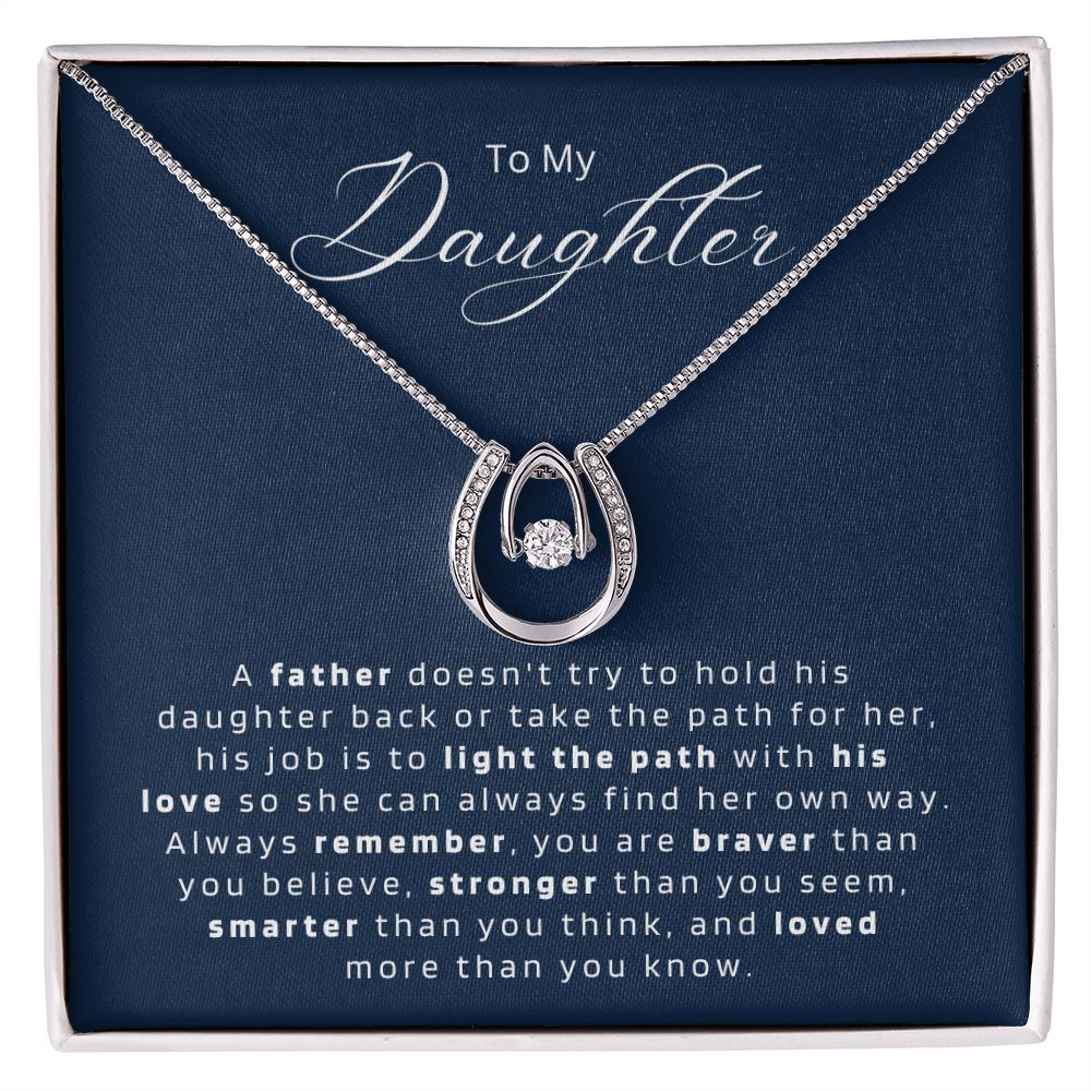 Gift For Daughter from Dad || Daughter Father Necklace || Christmas Gift