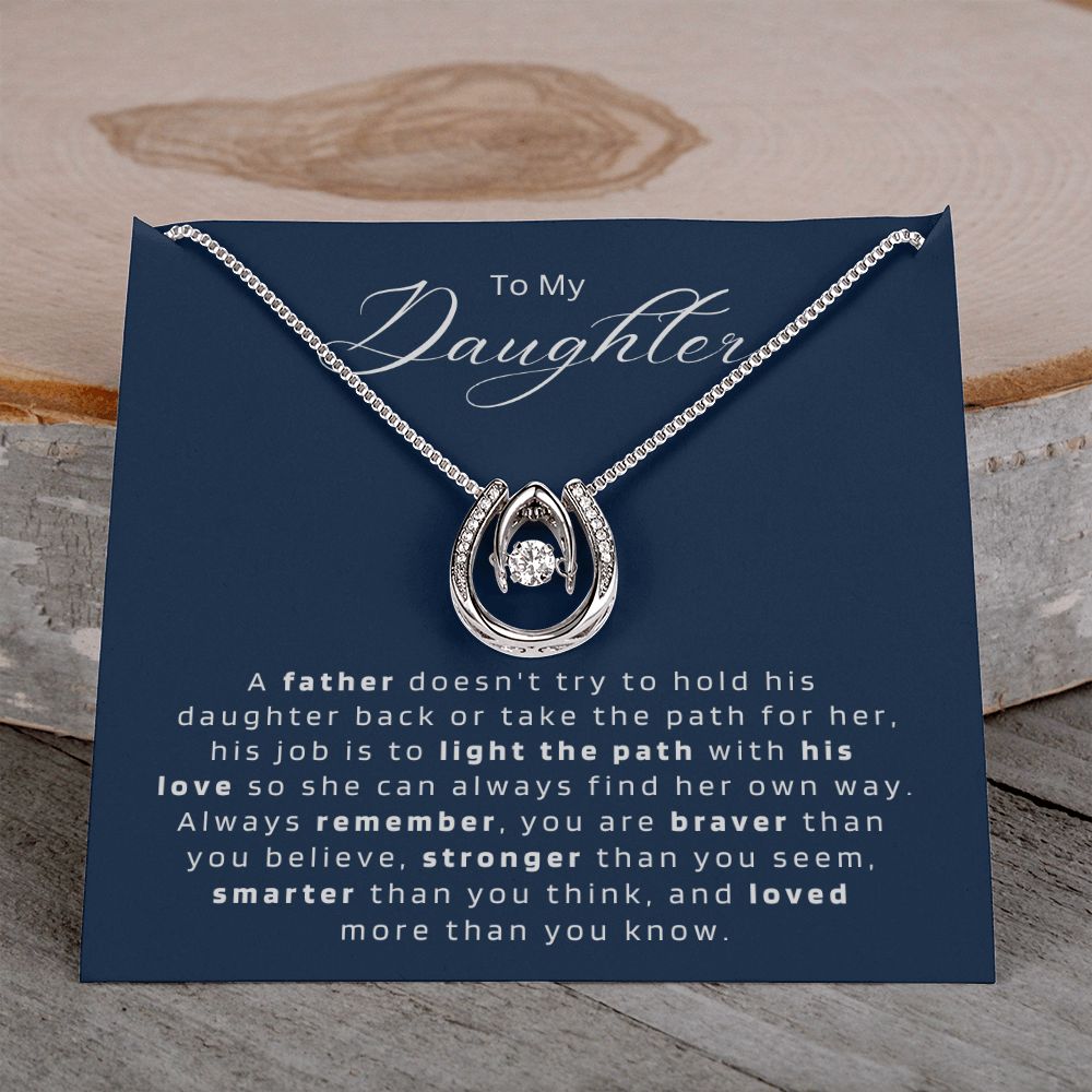 Gift For Daughter from Dad || Daughter Father Necklace || Christmas Gift