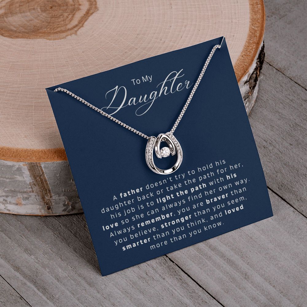 Gift For Daughter from Dad || Daughter Father Necklace || Christmas Gift