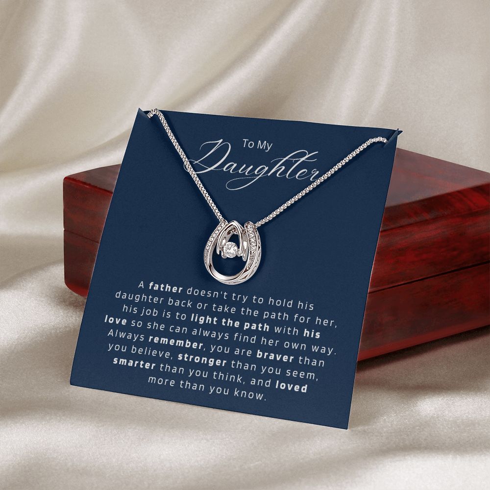 Gift For Daughter from Dad || Daughter Father Necklace || Christmas Gift