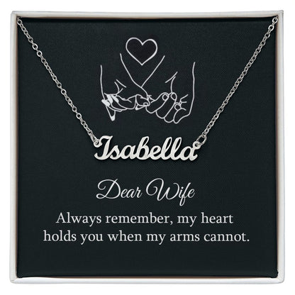 PERSONALIZED NAME NECKLACE || GIFT FROM HUSBAND || CHRISTMAS JEWELRY GIFT || GIFT FOR WIFE