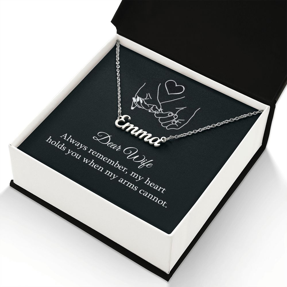 PERSONALIZED NAME NECKLACE || GIFT FROM HUSBAND || CHRISTMAS JEWELRY GIFT || GIFT FOR WIFE