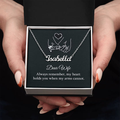 PERSONALIZED NAME NECKLACE || GIFT FROM HUSBAND || CHRISTMAS JEWELRY GIFT || GIFT FOR WIFE