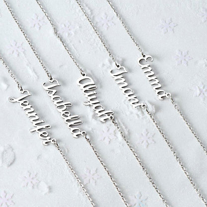 PERSONALIZED NAME NECKLACE || CHRISTMAS JEWELRY GIFT || GIFT FOR WIFE