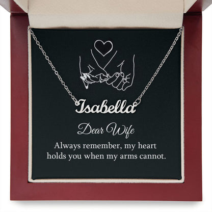 PERSONALIZED NAME NECKLACE || GIFT FROM HUSBAND || CHRISTMAS JEWELRY GIFT || GIFT FOR WIFE