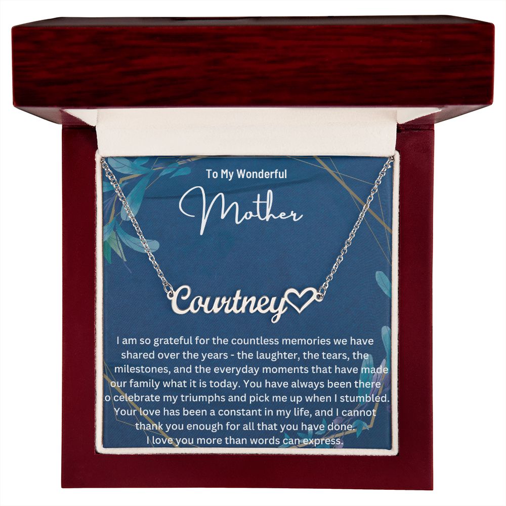 Personalized Name Necklace for Mother's Day