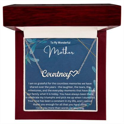Personalized Name Necklace for Mother's Day