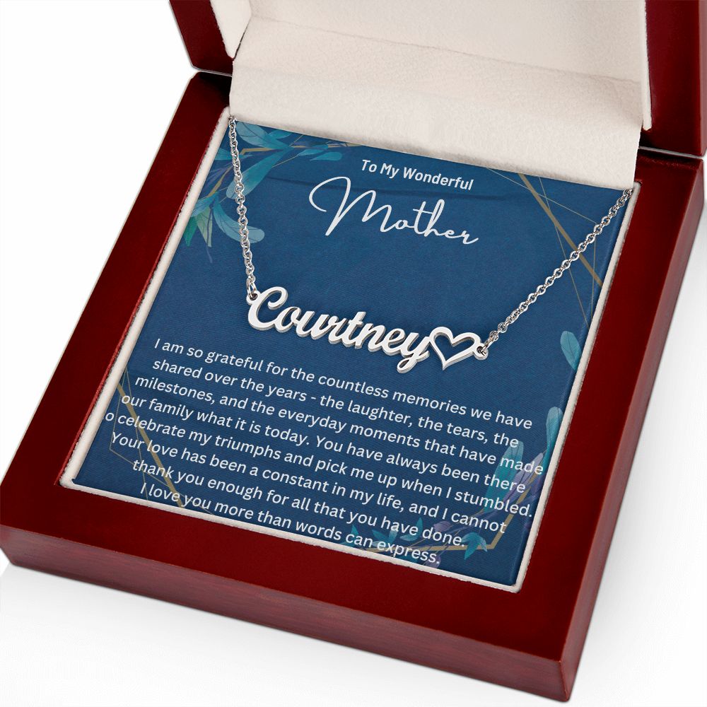 Personalized Name Necklace for Mother's Day