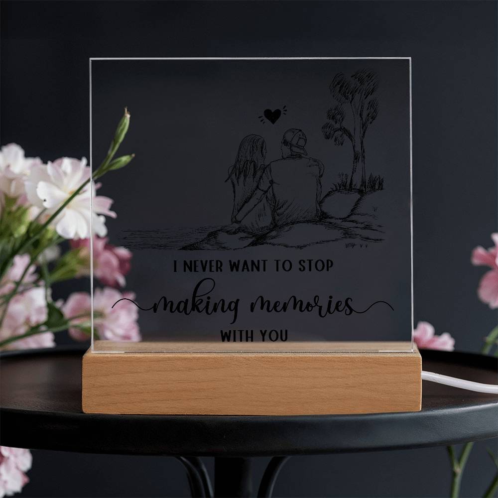 Two Hearts, One Journey - An Elegant Plaque Commemorating Your Shared Life Together