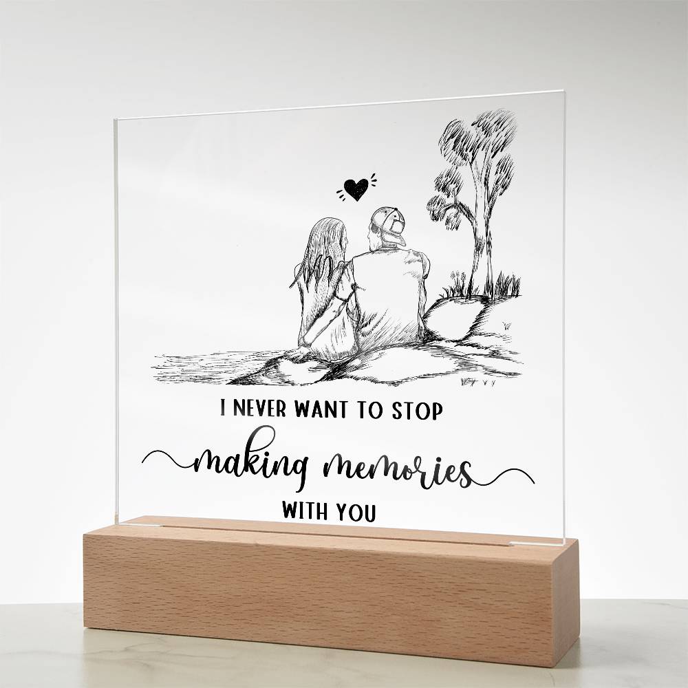 Two Hearts, One Journey - An Elegant Plaque Commemorating Your Shared Life Together