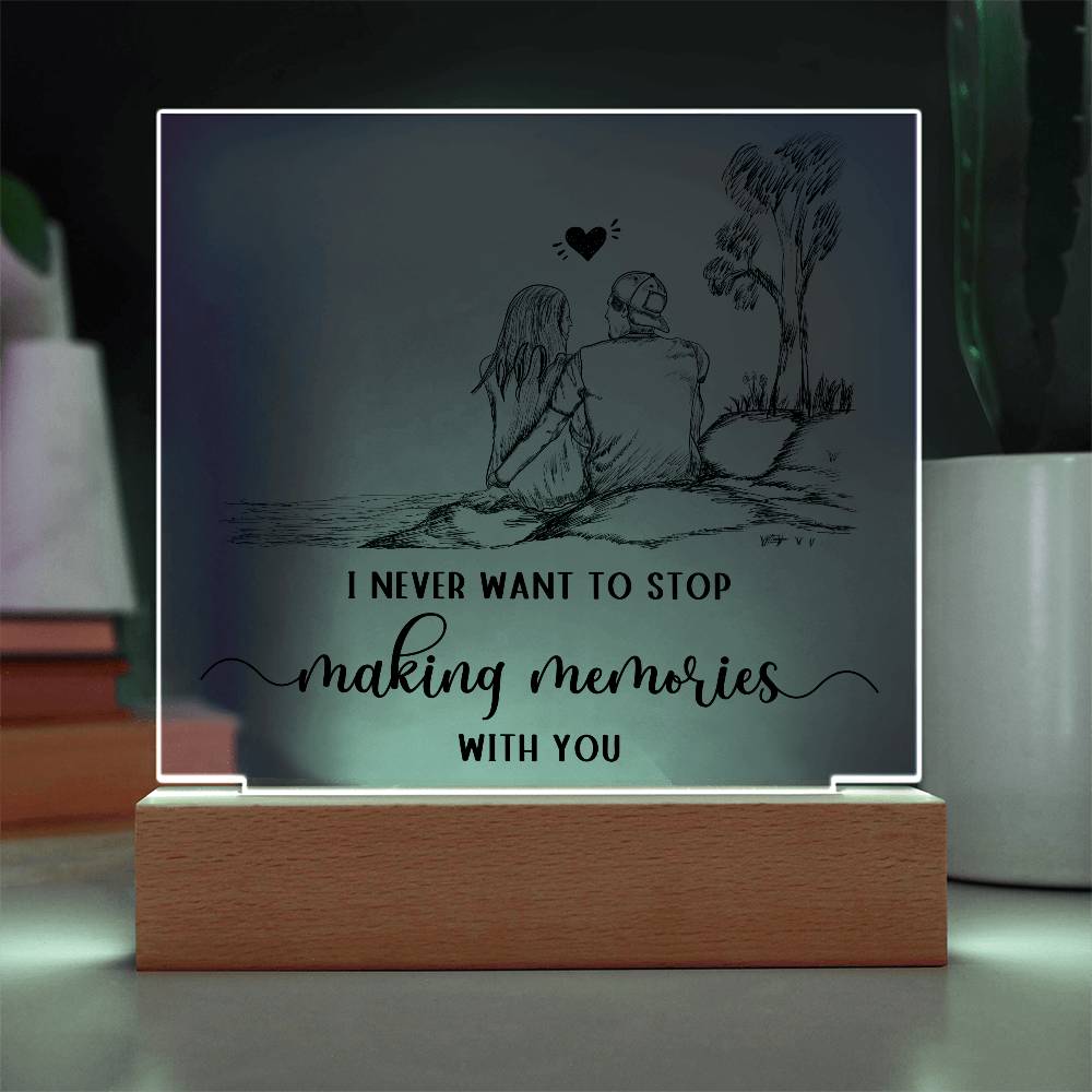 Two Hearts, One Journey - An Elegant Plaque Commemorating Your Shared Life Together