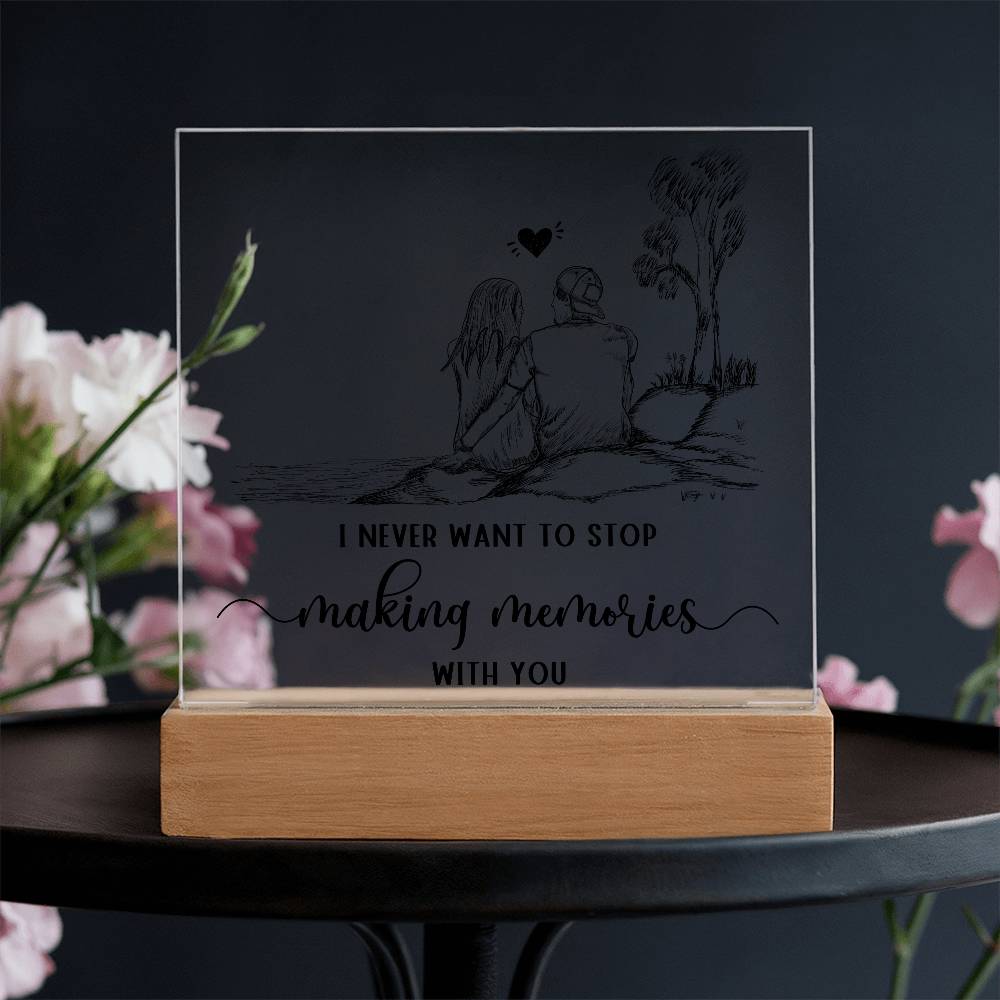 Two Hearts, One Journey - An Elegant Plaque Commemorating Your Shared Life Together