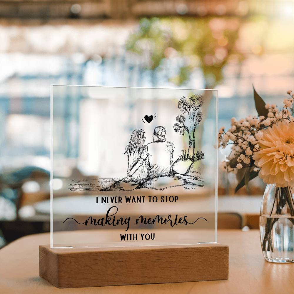 Two Hearts, One Journey - An Elegant Plaque Commemorating Your Shared Life Together